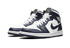 Nike Air Jordan 1 Mid White Metallic Gold Obsidian