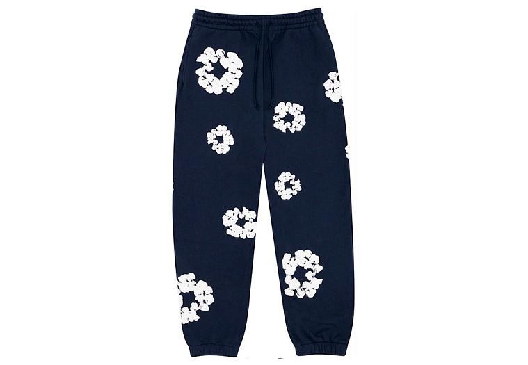 Denim Tears The Cotton Wreath Sweatpants Navy