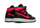 Nike Air Jordan 1 Mid Black Siren Red (W)