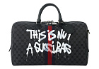 Gucci x Balenciaga The Hacker Project Graffiti Medium Duffle Bag Black
