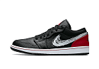 Nike Air Jordan 1 Low Brushstroke Swoosh Black