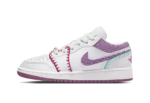 Nike Air Jordan 1 Low White Light Bordeuax (GS)