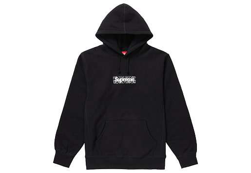 Supreme Hoodie Box Logo Bandana Black
