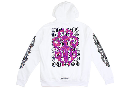 Chrome Hearts Eye Chart Dagger Hoodie White