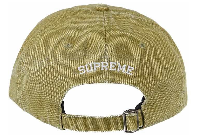 Supreme Pigment Canvas S Logo 6-Panel Olive (SS23)