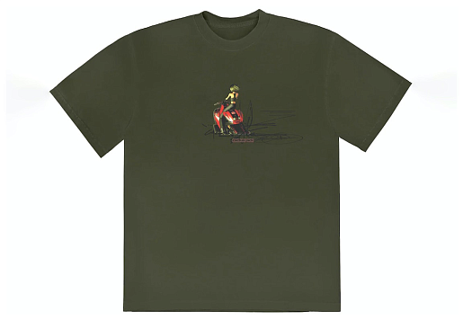 Jordan x Travis Scott Cactus Jack Moto Girl Tee Green (SS23)
