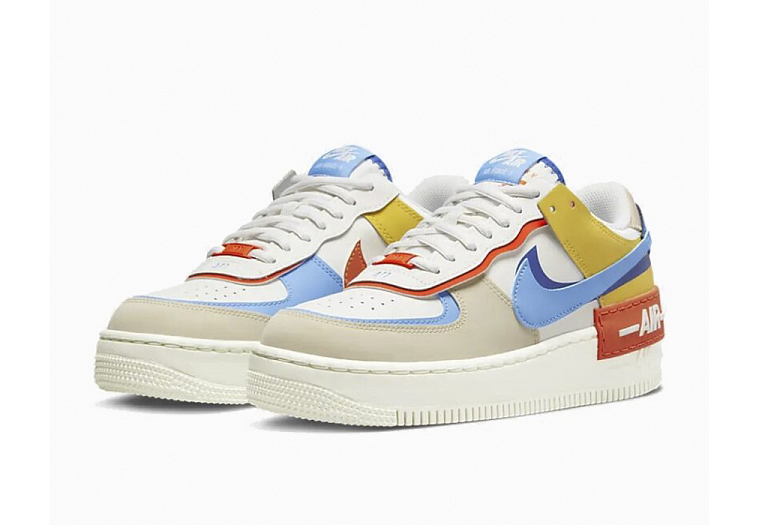 Nike Air Force 1 Low Shadow Sail Game Royal Rush Orange University Blue (W)