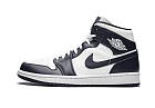 Nike Air Jordan 1 Mid White Metallic Gold Obsidian