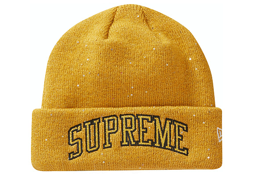 Supreme New Era Metallic Arc Beanie Gold (SS23)
