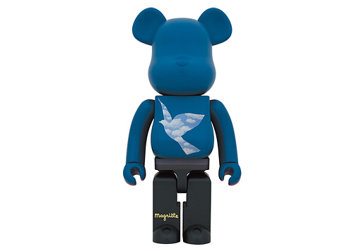Bearbrick René Magritte (L'oiseau de ciel 1965/La belle societe 1965) 1000%