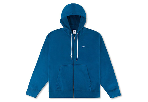Nike Solo Swoosh Full-Zip Hoodie Blue