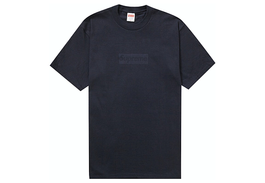 Supreme Tonal Box Logo Tee Navy (SS23)