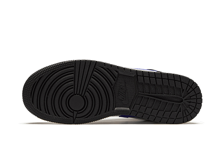 Nike Air Jordan 1 Mid Black Racer Blue White (GS)