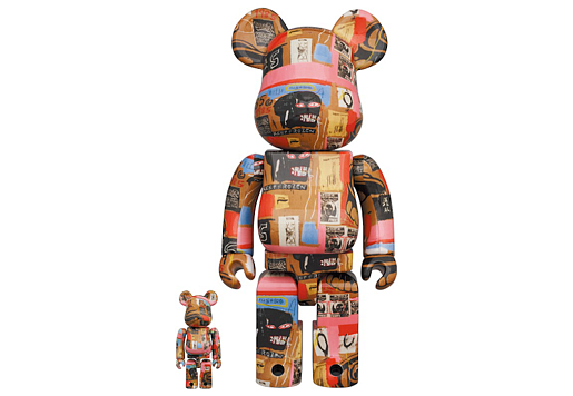 Bearbrick ANDY WARHOL x Jean-Michel Basquiat #2 100% 400% Set